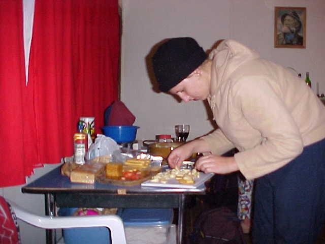 Nadine making garlic bombs[GWaller]